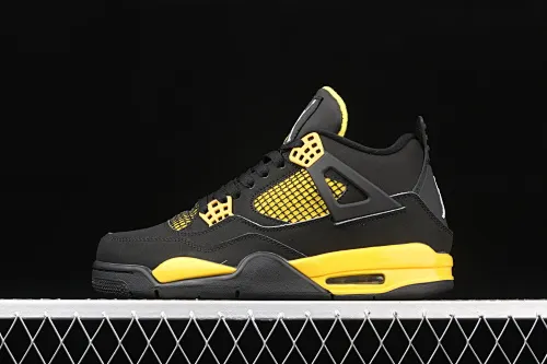 All categories Air Jordan Jordan series basketball shoes Air Jordan 4 G version Air Jordan 4 Retro AJ4 Joe 4 black and yellow 308497-008